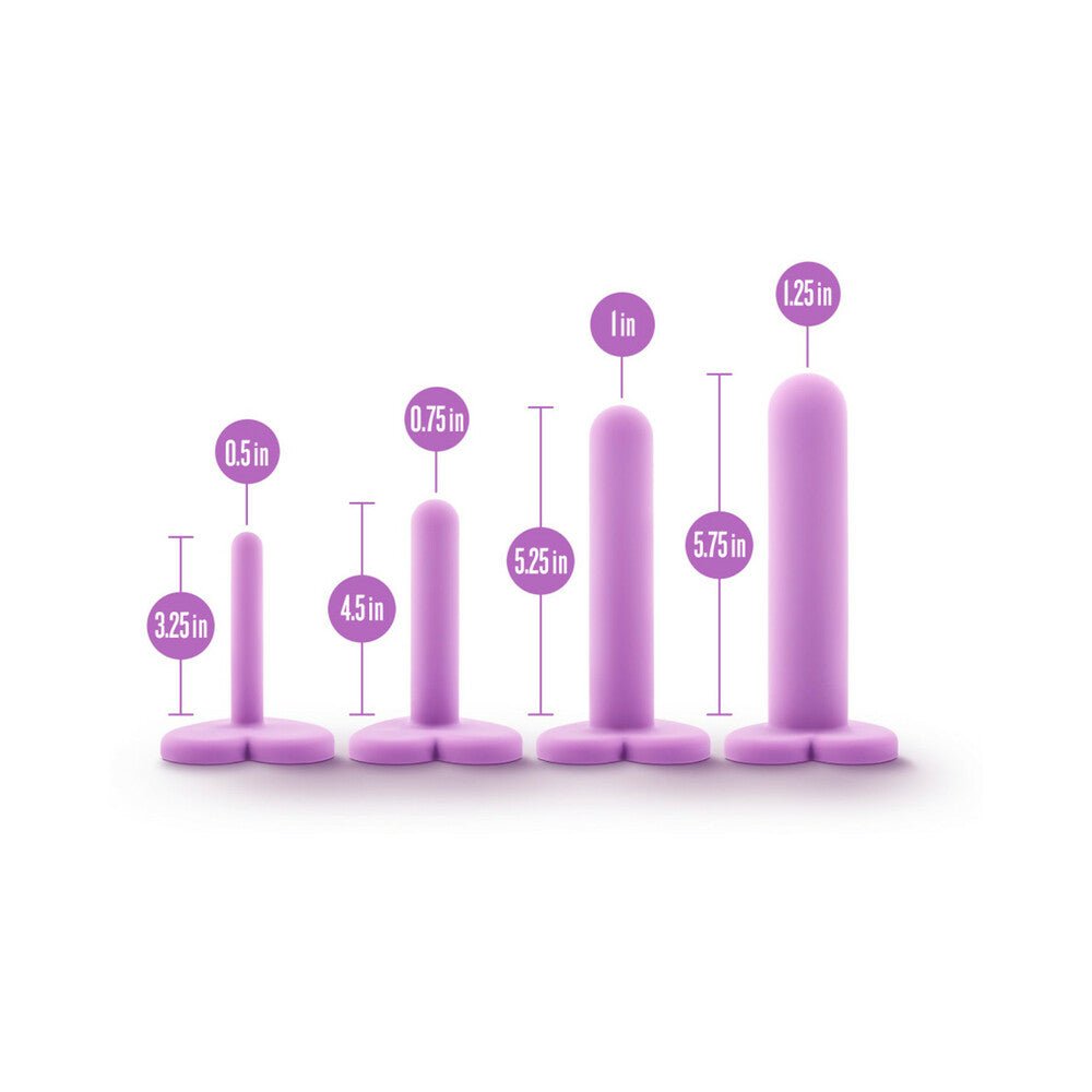 Wellness 4-Piece Silicone Dilator Kit Purple - Image 5