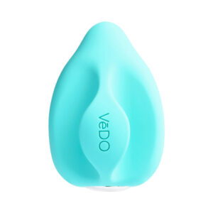 Alternative view of VeDO Yumi Rechargeable Finger Vibe - Tease Me Turquoise
