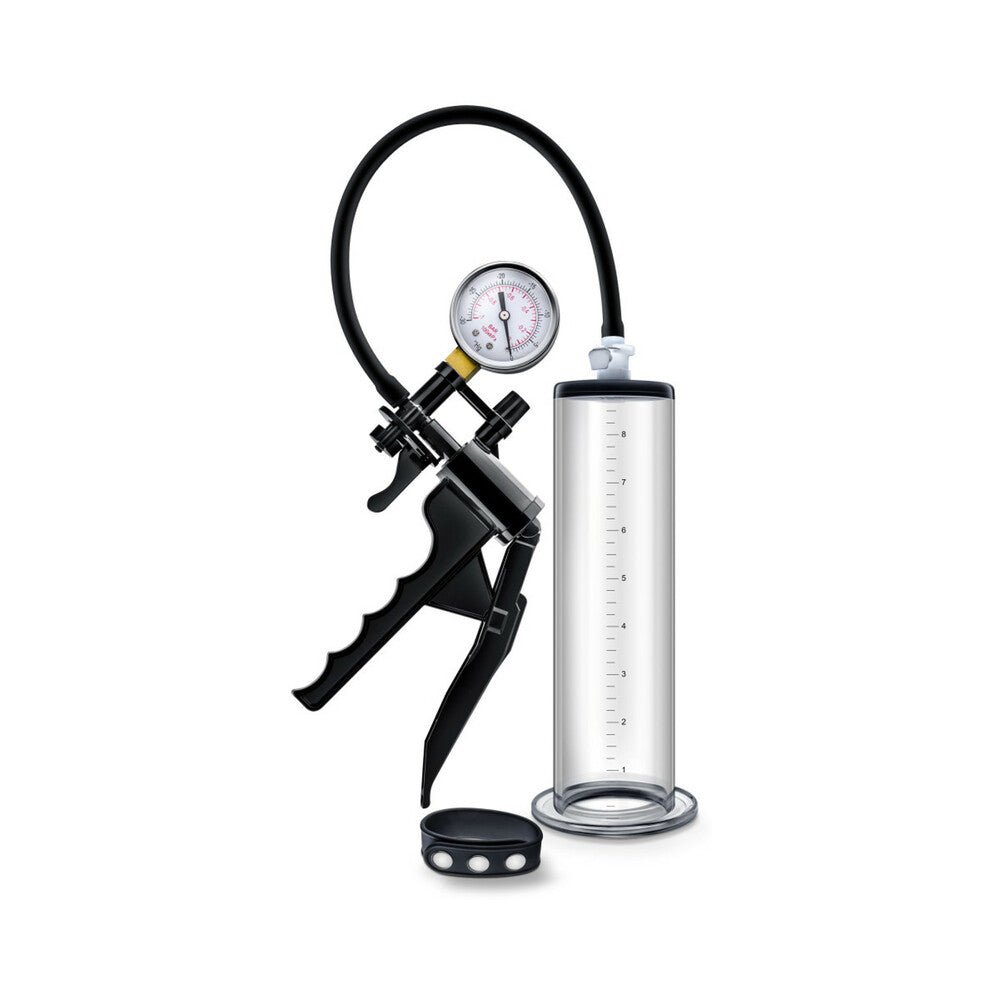Performance VX8 Premium Penis Pump System with Silicone Cock Strap Clear - Image 2