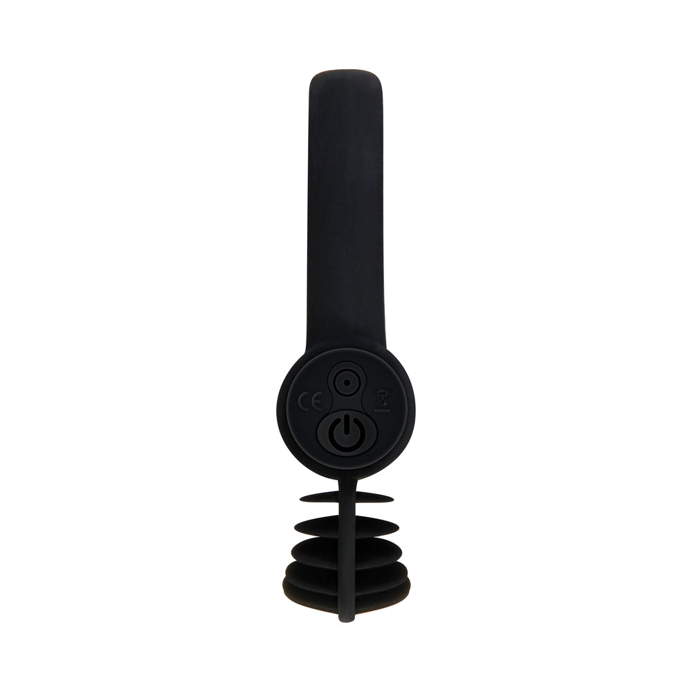 Zero Tolerance Bell Ringer Rechargeable Vibrating Flicking Silicone Cockring Black - Image 5