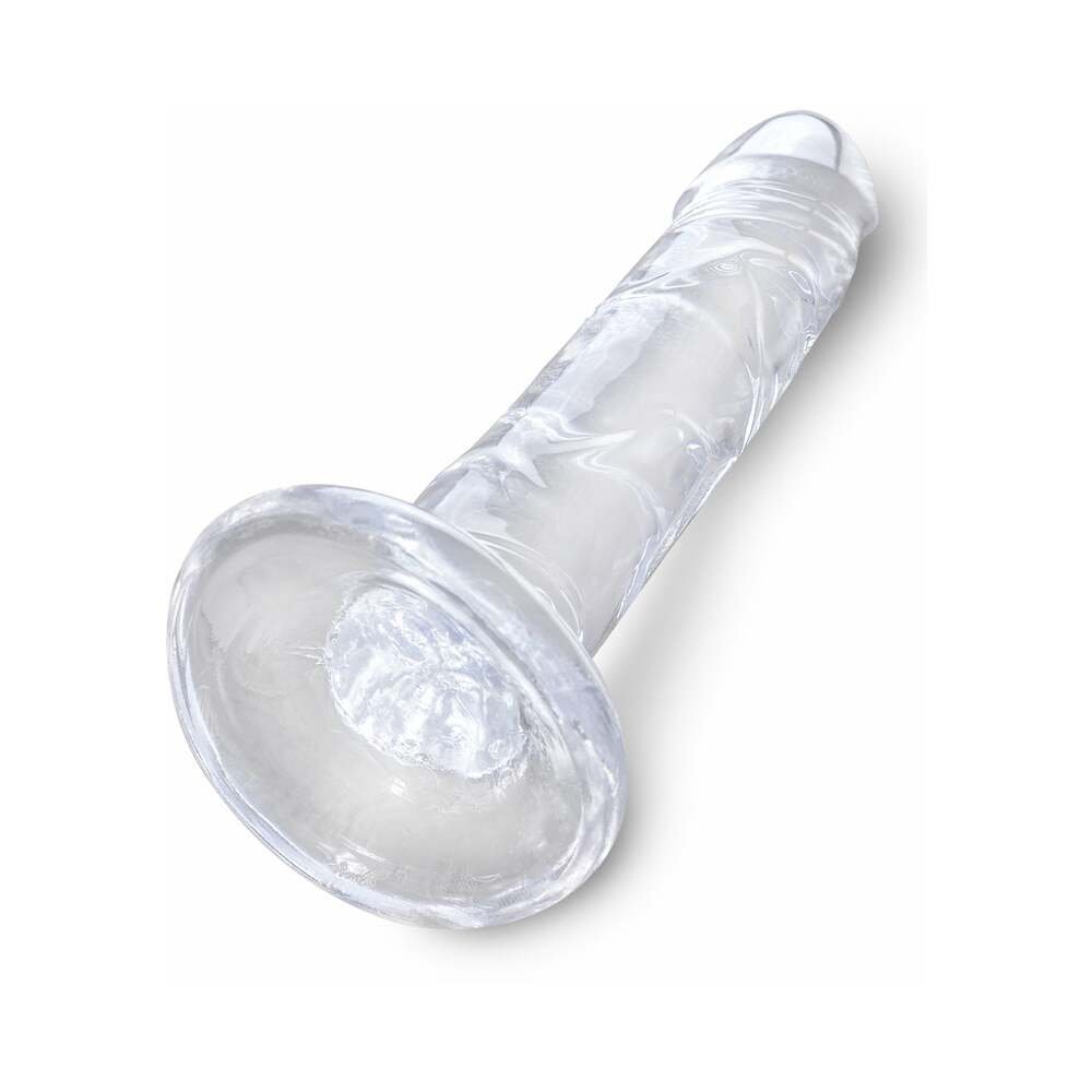 King Cock Clear 6 in. Cock Realistic Dildo With Suction Cup - Image 5