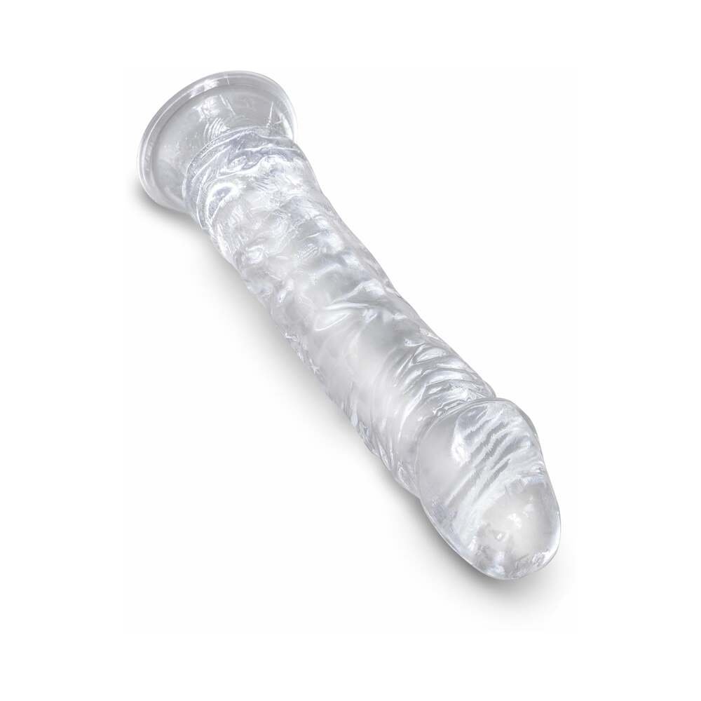 King Cock Clear 8 in. Cock Realistic Dildo With Suction Cup - Image 4