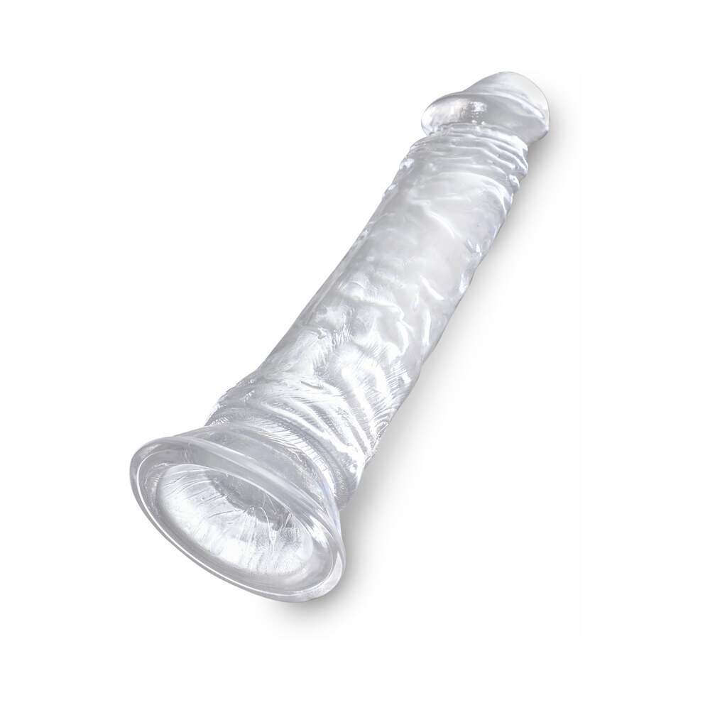 King Cock Clear 8 in. Cock Realistic Dildo With Suction Cup - Image 5