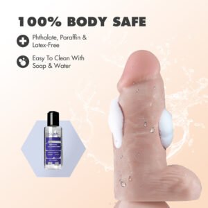 Dr. Skin Dr. Chubbs Realistic 10 in. Dildo with Balls Beige - Image 7