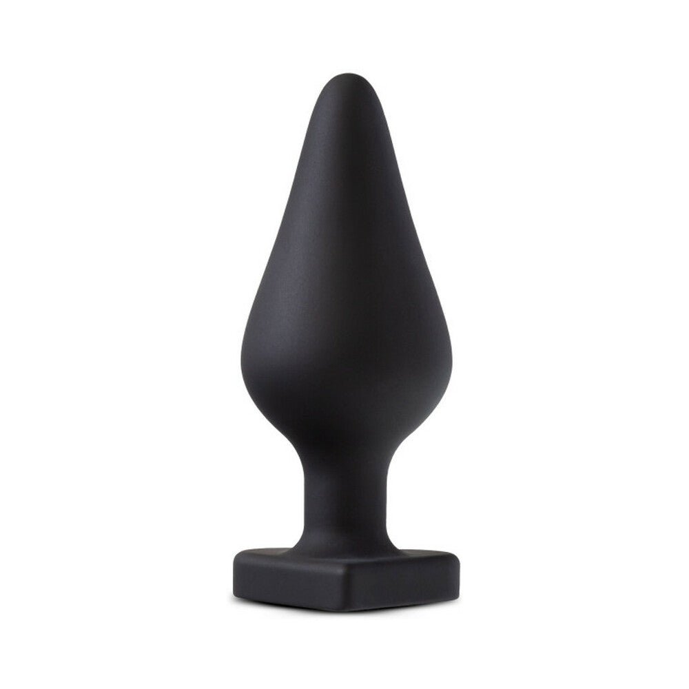 Temptasia ''Fuck Me'' Silicone Anal Plug with Heart-Shaped Base Black - Image 2