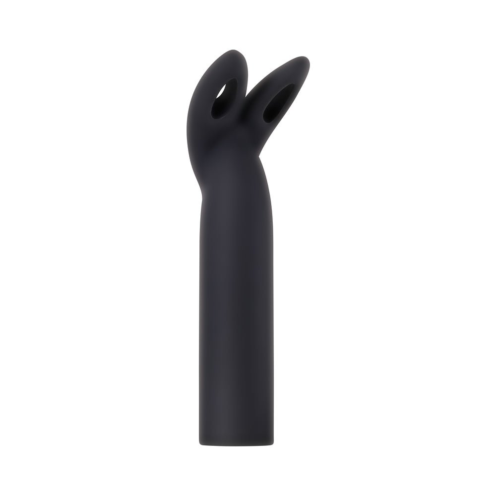 Evolved Four Play Rechargeable Silicone Bullet Vibrator and 3-Piece Sleeve Set Black - Image 6