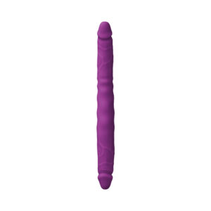 Alternative view of Colours Double Pleasure 12 in. Dual Ended Dildo Purple