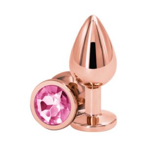 Alternative view of Rear Assets Rose Gold Anal Plug Medium Pink