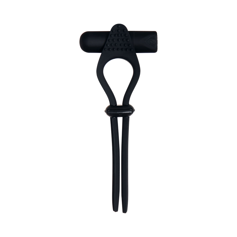Zero Tolerance Black Tie Affair Rechargeable Silicone Cock Tie Cockring Black - Image 2