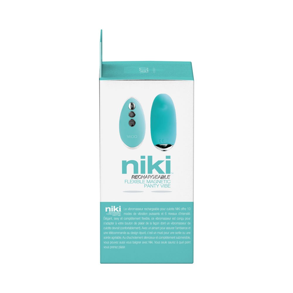 VeDO Niki Rechargeable Panty Vibe Tease Me Turquoise - Image 8