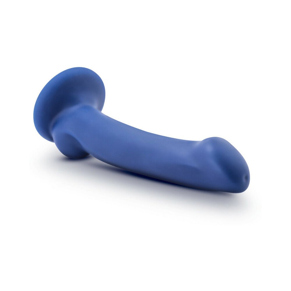 Avant D10 Ergo Mini 7 in. Dual Density Silicone Dildo Indigo - Image 2