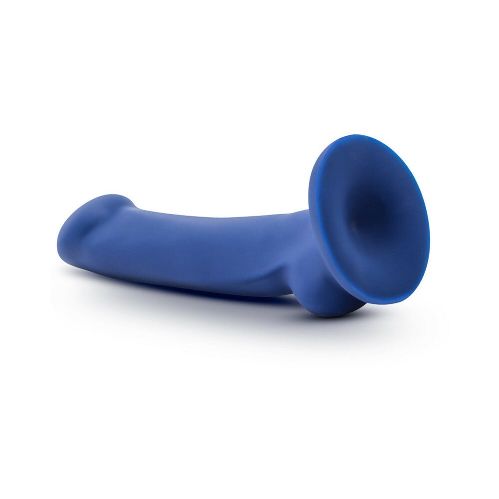 Avant D10 Ergo Mini 7 in. Dual Density Silicone Dildo Indigo - Image 3
