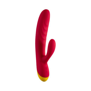 Alternative view of ROMP Jazz Rechargeable Silicone Rabbit Vibrator Berry