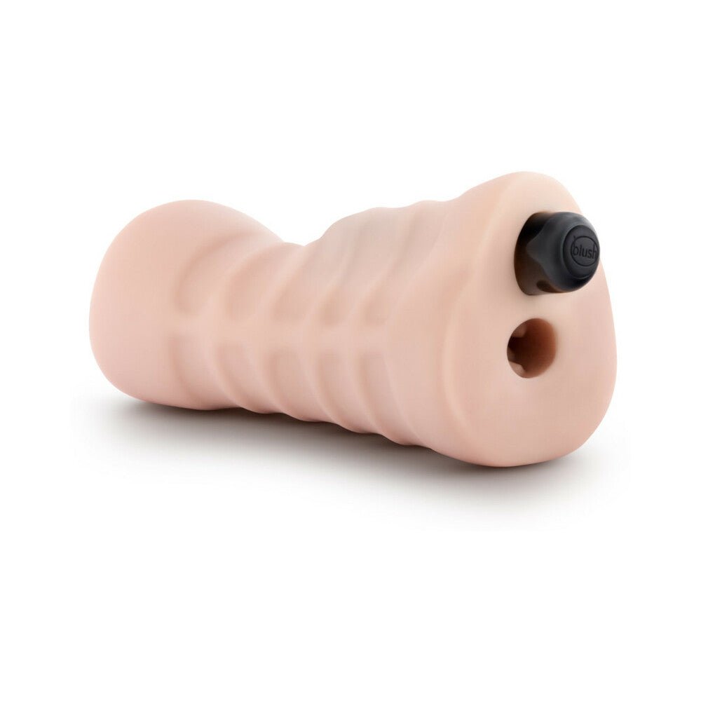 M for Men Soft + Wet Self-Lubricating 3-Pack Vibrating Stroker Sleeve Kit Beige - Image 3