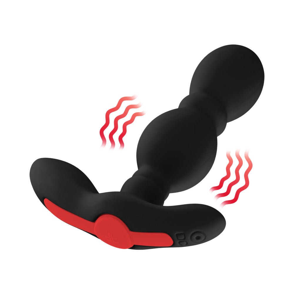 Forto Vibrating Anal Plug Rechargeable Silicone Black - Image 2