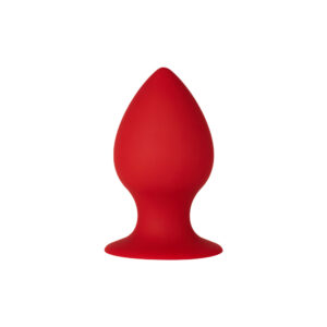 Alternative view of Forto F-98 Cone Silicone Anal Plug Small Red