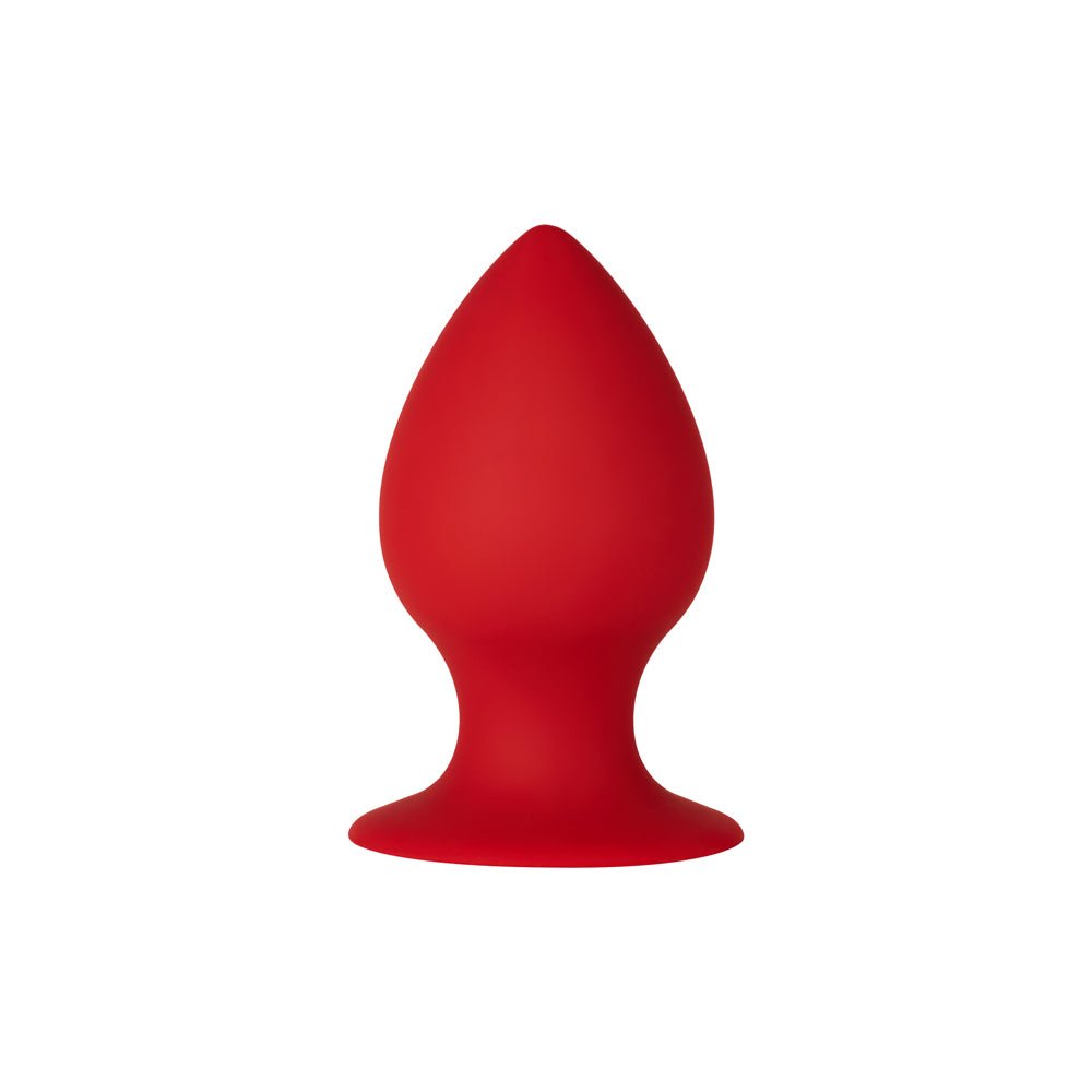 Forto F-98 Cone Silicone Anal Plug Small Red - Image 2