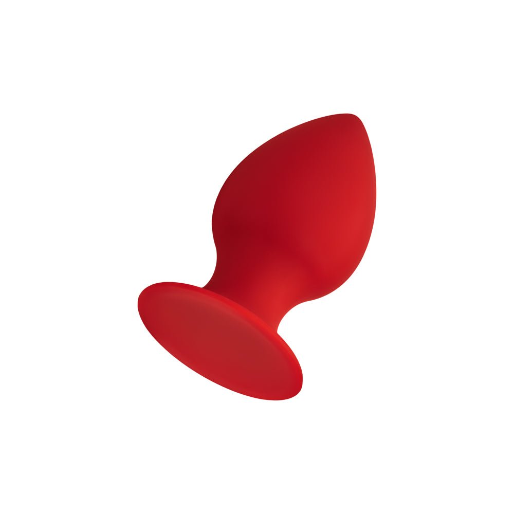 Forto F-98 Cone Silicone Anal Plug Small Red - Image 3