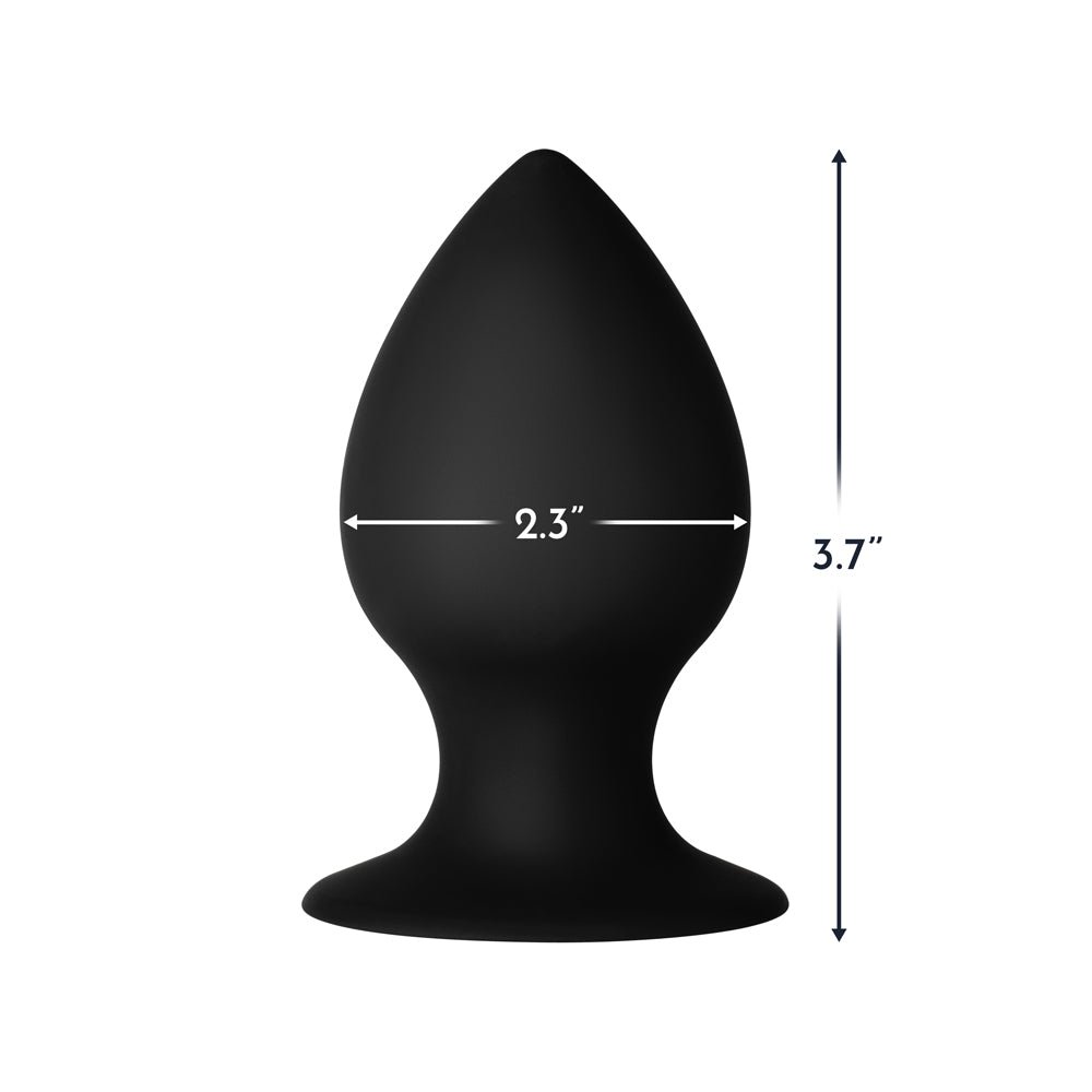 Forto F-98 Cone Silicone Anal Plug Medium Black - Image 4