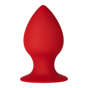 Alternative view of Forto F-98 Cone Silicone Anal Plug Large Red