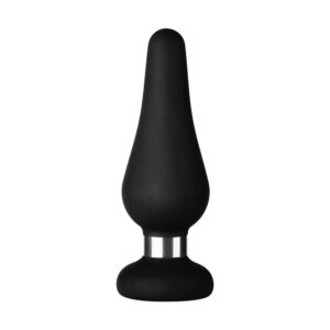 Alternative view of Forto F-21 Tear Drop Silicone Anal Plug Medium Black