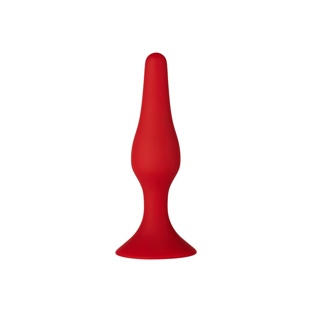 Forto F-11 Lungo Silicone Anal Plug Small Red - Image 2