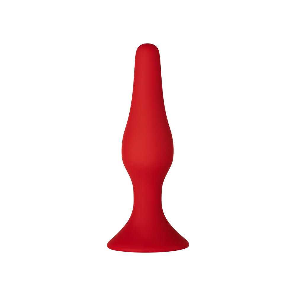Forto F-11 Lungo Silicone Anal Plug Medium Red - Image 2