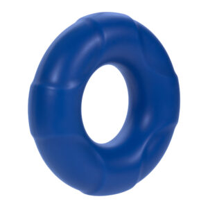 Alternative view of Forto F-33 Liquid Silicone Cockring Large Blue