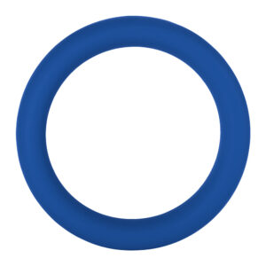 Alternative view of Forto F-64 Wide Liquid Silicone Cockring Large Blue