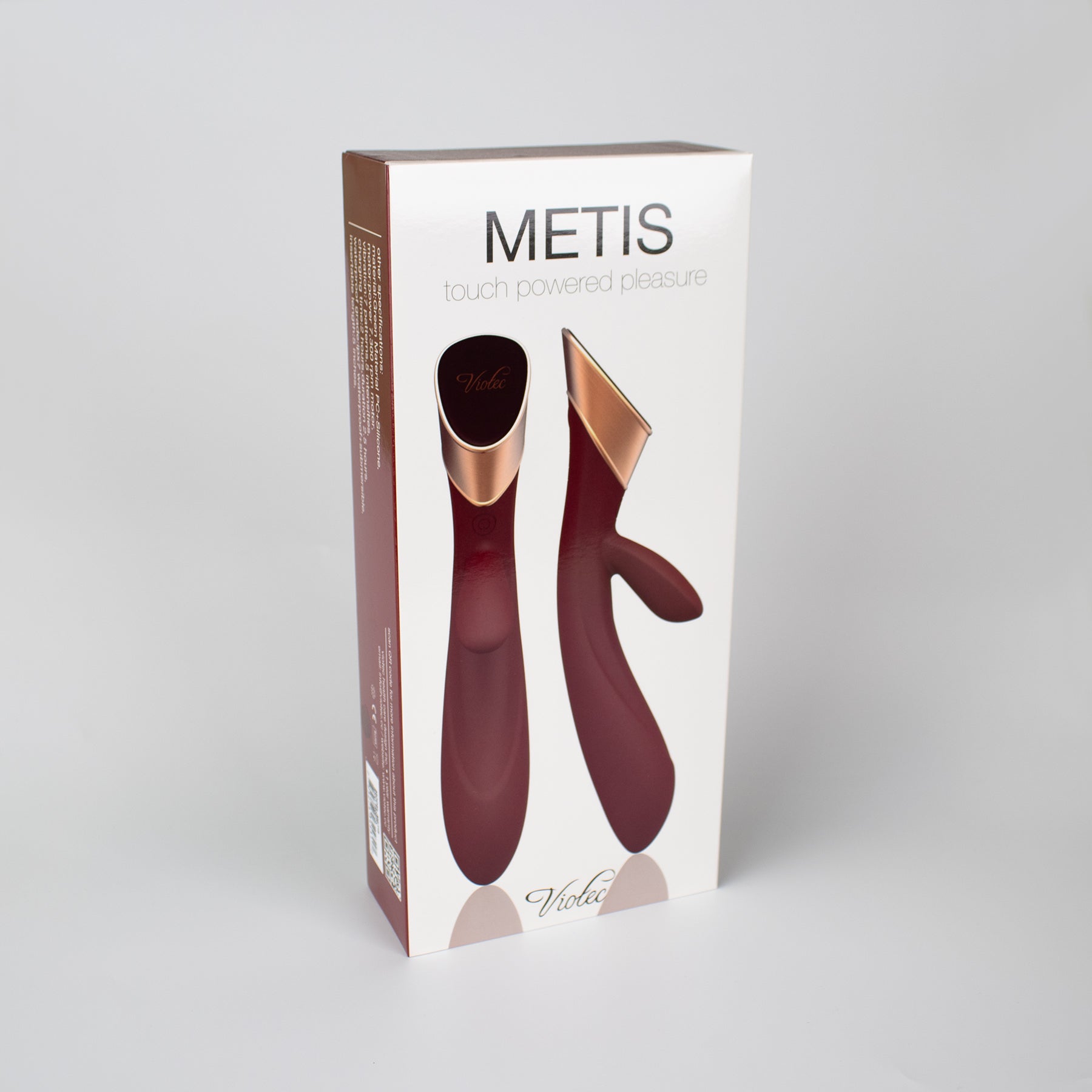 Metis Touch Panel Rabbit Vibrator Wine Red - Image 4