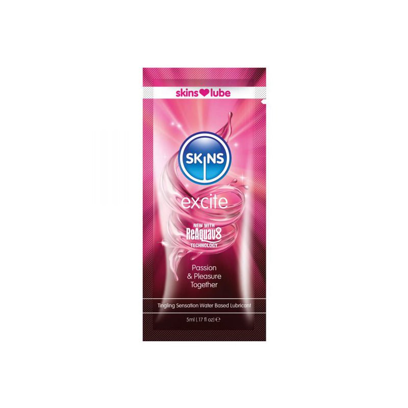 Skins Excite Tingling Water-Based Lube 5 ml