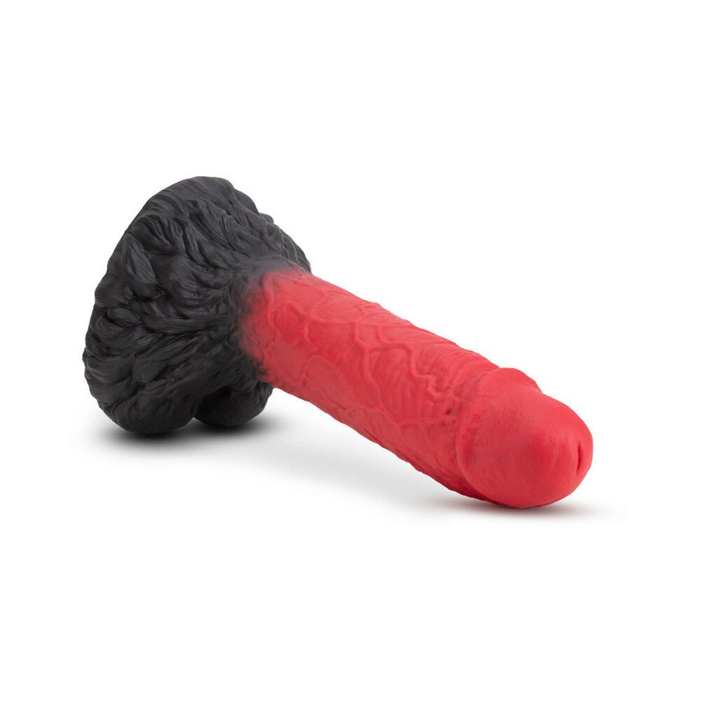 The Realm Lycan 10.5 in. Silicone Lock On Fantasy Werewolf Dildo Red - Image 4