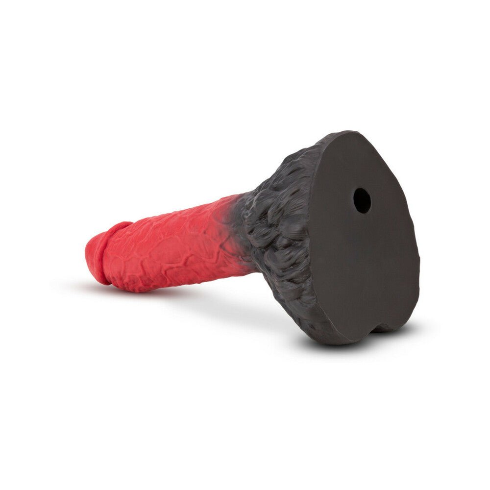 The Realm Lycan 10.5 in. Silicone Lock On Fantasy Werewolf Dildo Red - Image 5