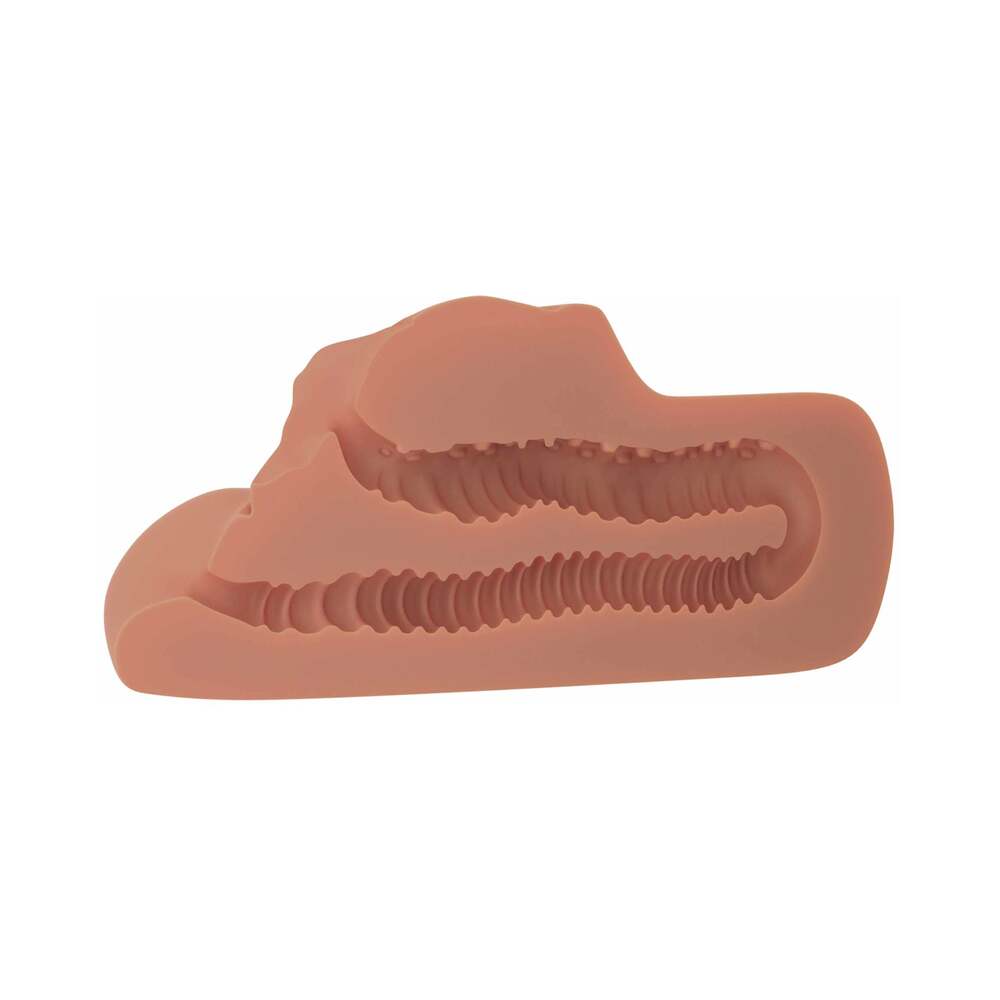 PDX Plus Perfect Pussy Double Stroker Tan - Image 4
