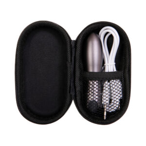 Evolved Travel-Gasm Rechargeable Metal Bullet Vibrator With Carrying Case Gunmetal - Image 9