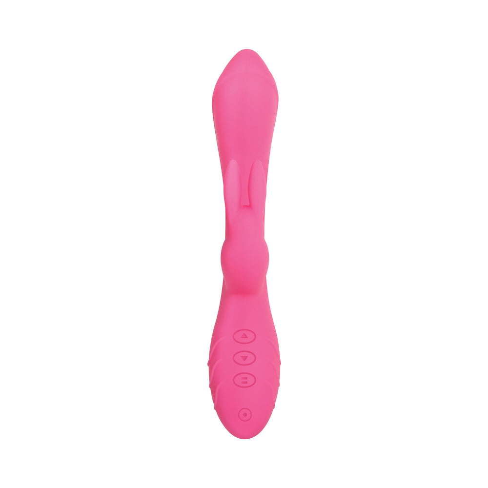 Evolved Bunny Kisses Rechargeable Silicone Rabbit Vibrator Pink - Image 5
