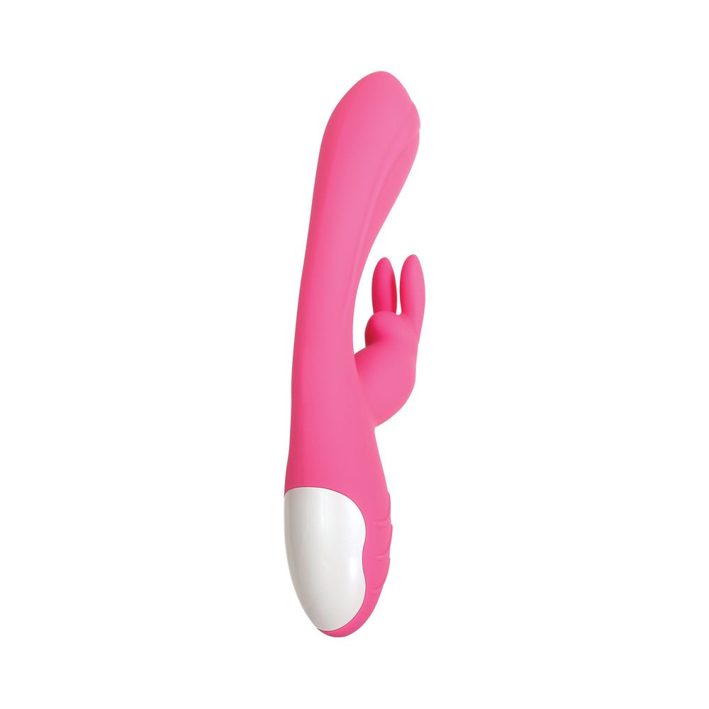 Evolved Bunny Kisses Rechargeable Silicone Rabbit Vibrator Pink - Image 6