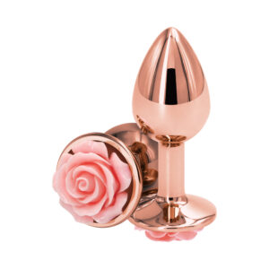 Alternative view of Rear Assets Rose Anal Plug Small Pink