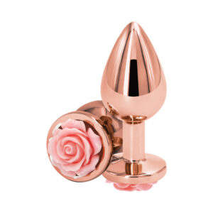 Alternative view of Rear Assets Rose Anal Plug Medium Pink