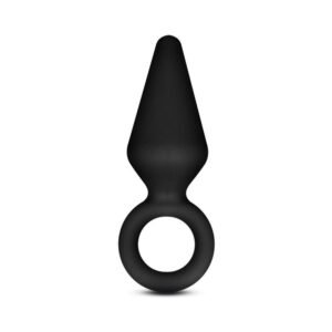 Alternative view of Anal Adventures Platinum Silicone Loop Plug Small Black