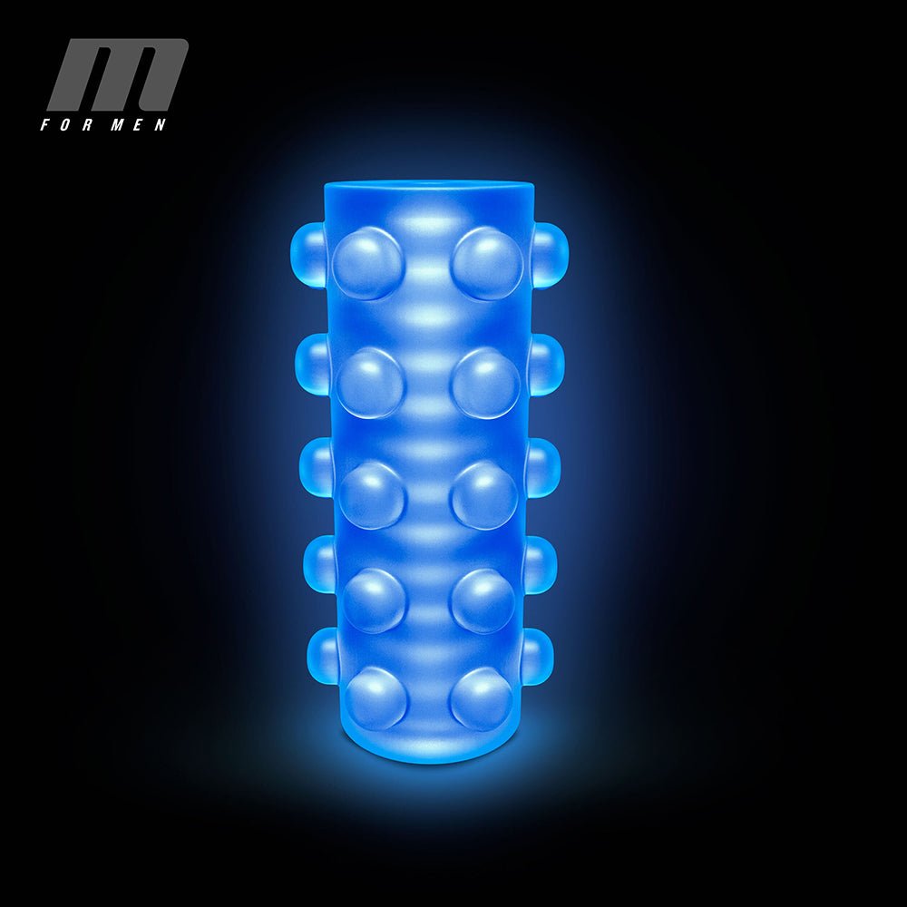 M for Men Soft + Wet Reversible Orb Glow in the Dark Self-Lubricating Stroker Frosted - Image 5