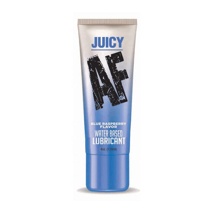 Juicy AF Water Based Lubricant Blue Raspberry 4 oz.
