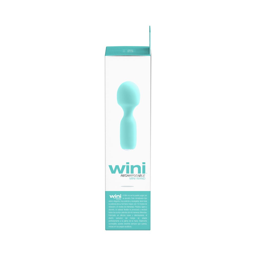 Vedo Wini Rechargeable Mini Wand Tease Me Turquoise - Image 7