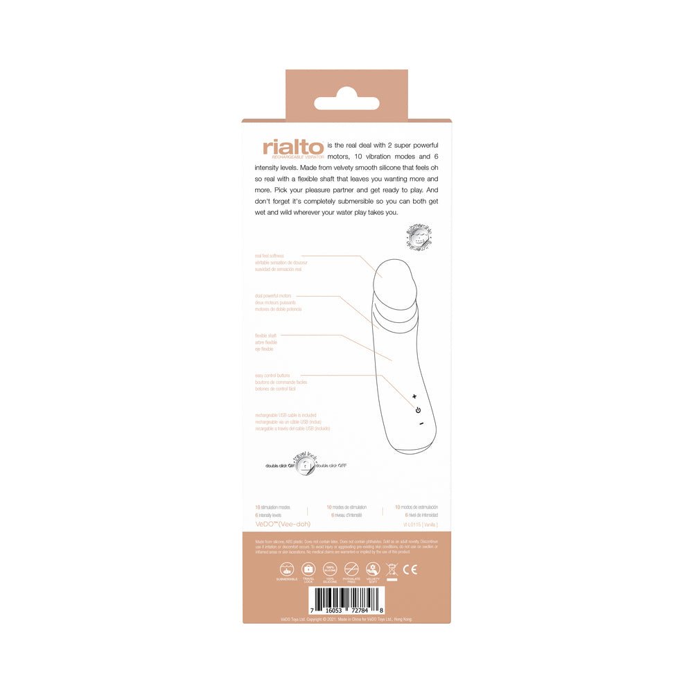 Vedo Rialto Rechargeable Vibe Vanilla - Image 8