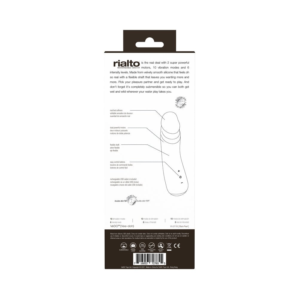 Vedo Rialto Rechargeable Vibe Black Pearl - Image 8