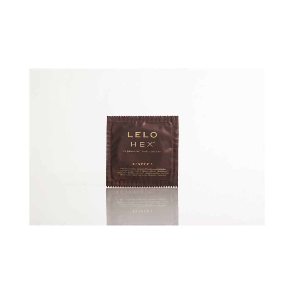 LELO HEX Respect XL Lubricated Latex Condoms 3-Pack - Image 2