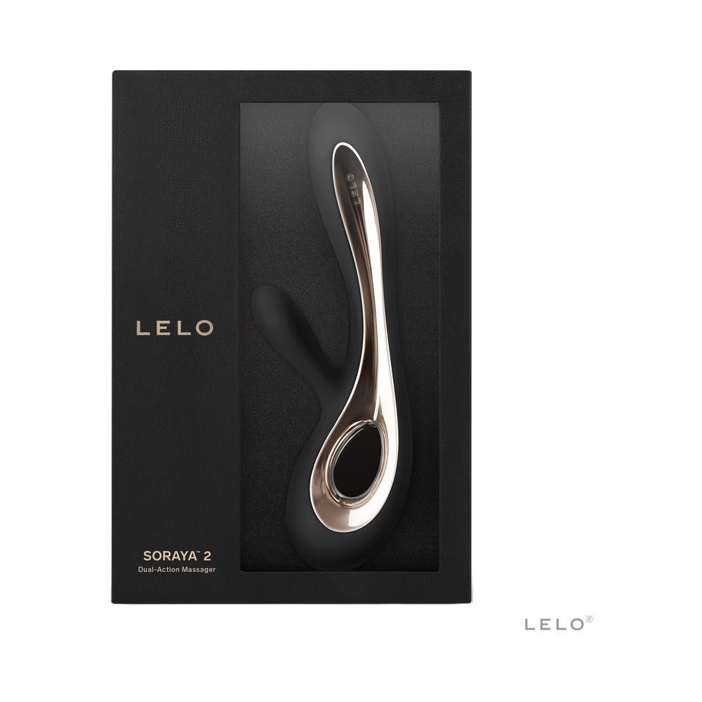 LELO SORAYA 2 Rechargeable Rabbit Vibrator Black - Image 3
