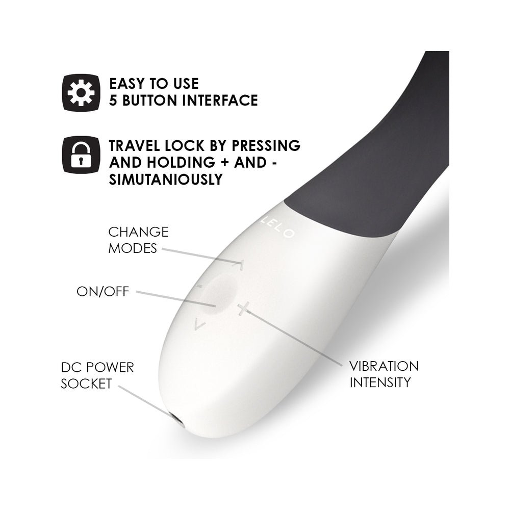 LELO MONA WAVE Rechargeable G-Spot Vibrator Black - Image 6