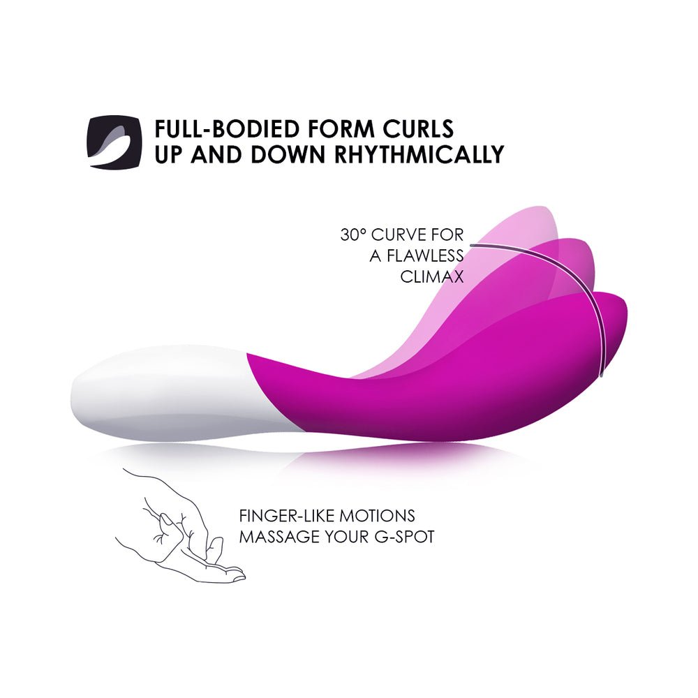 LELO MONA WAVE Rechargeable G-Spot Vibrator Deep Rose - Image 5