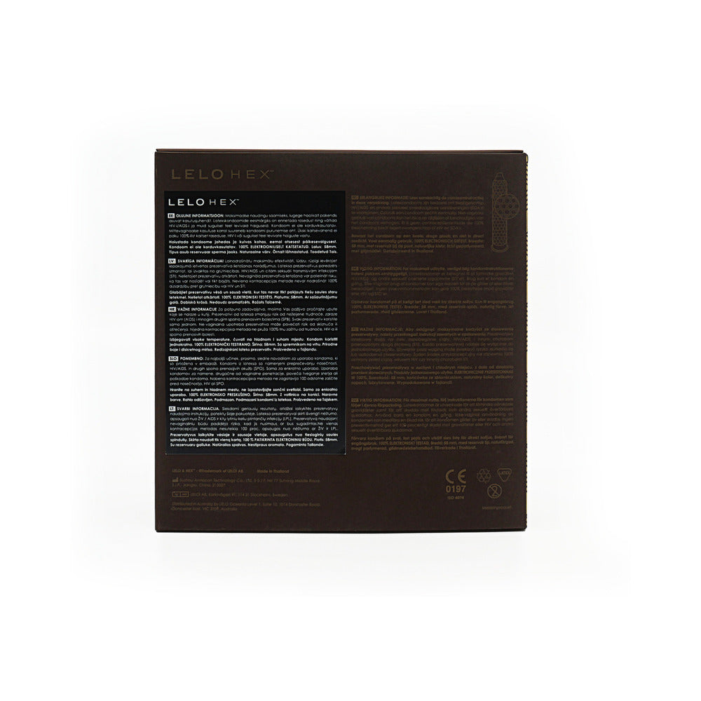 LELO HEX Respect XL Lubricated Latex Condoms 36-Pack - Image 4